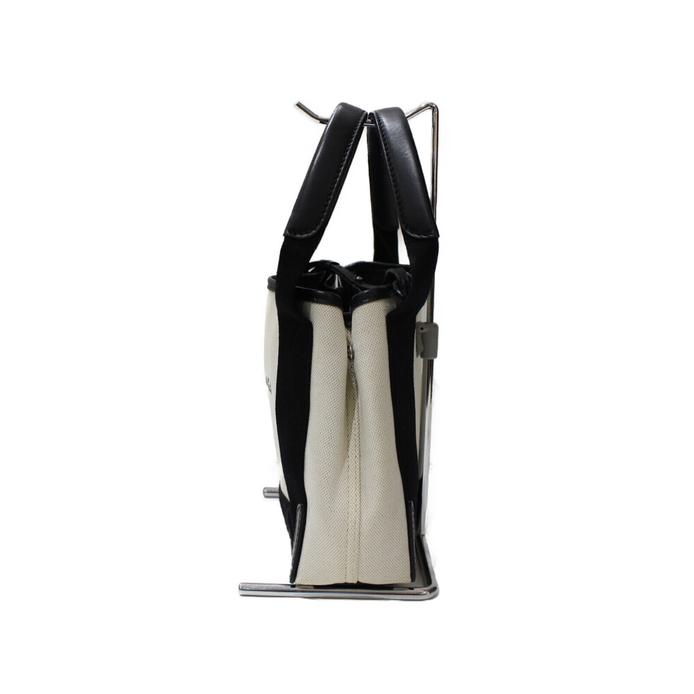 Balenciaga Cabas black Navy handbag pouch canvas calfskin XS shoulder bag Blue - Picture 3 of 7